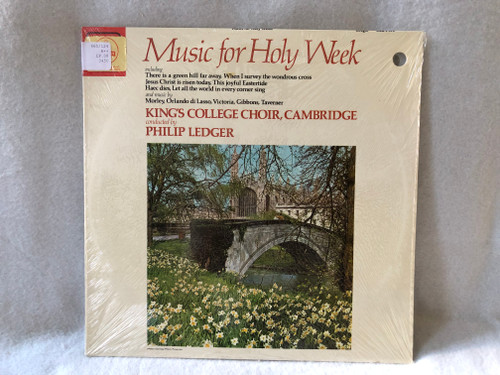 The King's College Choir Of Cambridge, Philip Ledger – Music For Holy Week / His Master's Voice /1978 LP VINYL ASD 3450