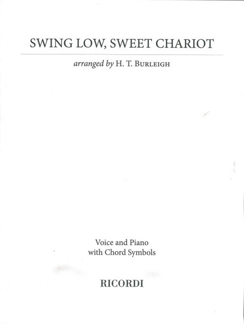 Swing Low, Sweet Chariot / For Voice And Piano, Whit Chord Symbols / Ricordi / 2015