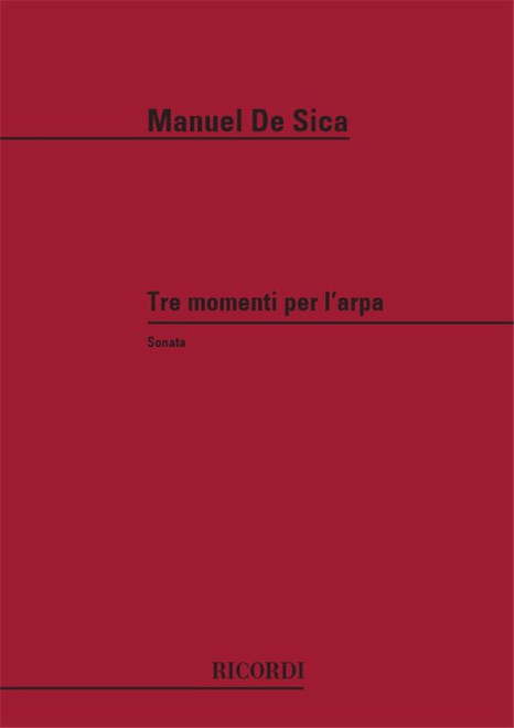 De Sica, Manuel: TRE MOMENTI PER L'ARPA / Ricordi Americana / 1972