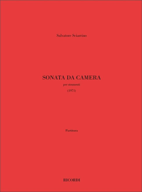 Sciarrino, Salvatore: SONATA DA CAMERA / Ricordi Americana / 2001