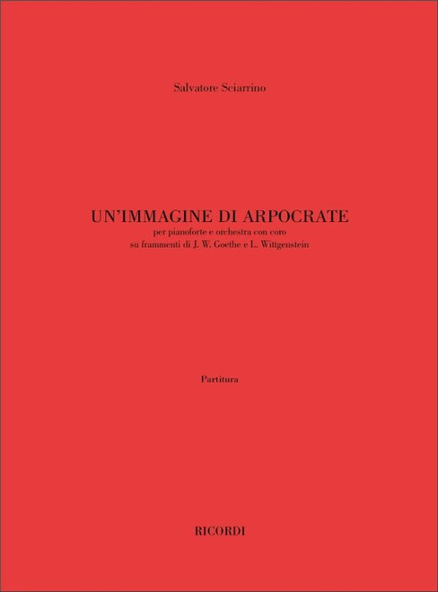 Sciarrino, Salvatore: UN'IMMAGINE DI ARPOCRATE / Ricordi Americana / 2001