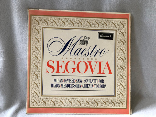 Andrés Segovia – Maestro Segovia / Brunswick / 1961 LP VINYL SXA 4535