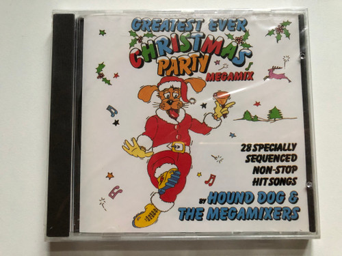 Greatest Ever Christmas Party Megamix - By Hound Dog & The Megamixers / 28 Specially Sequenced Non-Stop Hit Songs / Tring International PLC Audio CD / PAT CD 914