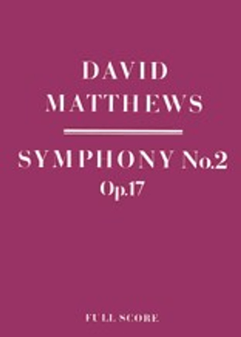 Matthews, David: Symphony No.2 (score) / Faber Music