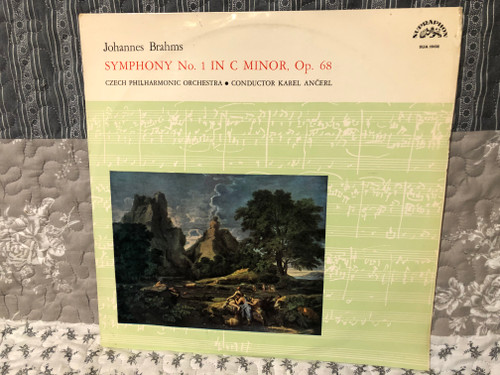 Johannes Brahms, Czech Philharmonic Orchestra, Conductor Karel Ančerl – Symphony No. 1 In C Minor, Op. 68 / Supraphon / LP VINYL SUA 10430