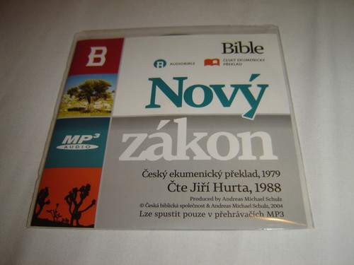 Czech MP3 Audio New Testament / Novy Zakon Cesky ekumenicky preklad, 1979 / Cte Jiri Hurta, 1988 MP3