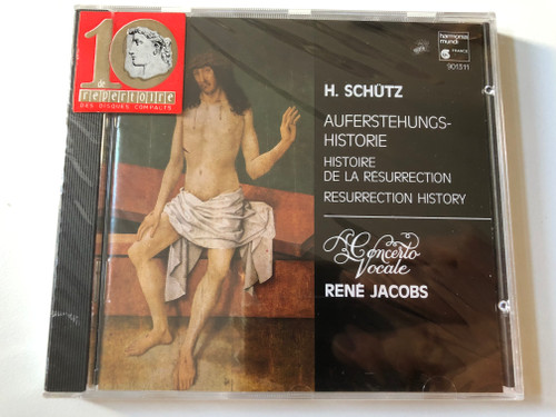 H. Schütz - Auferstehungs-Historie = Histoire De La Résurrection = Resurrection History - Concerto Vocale, René Jacobs / harmonia mundi France Audio CD 1990 / 901311