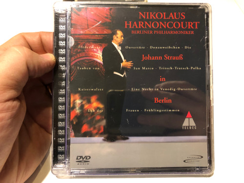 Nikolaus Harnoncourt, Berliner Philharmoniker – Johann Strauß In Berlin / Teldec DVD Audio CD 2000 / 3984-24489-9