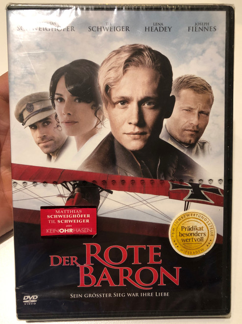 Der Rote Baron - Sein Grosster Sieg War Ihre Liebe / The Schweiger, Lena Headey, Joseph Fiennes / Warner Bros. DVD Video CD 2008 / Z5 F2750