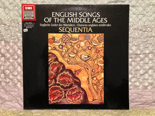English Songs Of The Middle Ages = Englische Lieder Des Mittelalters = Chansons Anglaises Médiévales - Sequentia / Deutsche Harmonia Mundi LP Stereo 1988 / 7 49192 1