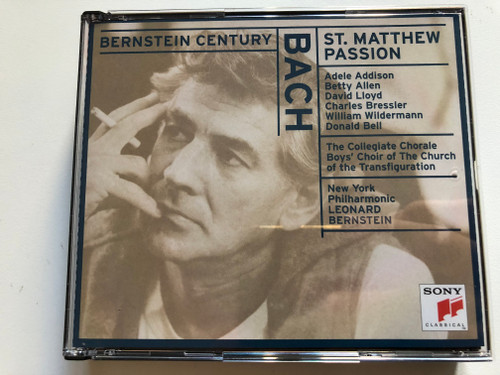 Bernstein Century - Bach: St. Matthew Passion - Adele Addison, Betty Allen, David Lloyd, Charles Bressler, William Wildermannn, Donald Bell / Sony Classical 2x Audio CD 1999 / SM2K 60727