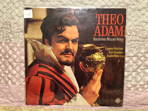 Theo Adam – Berühmte Mozart-Arien / Figaros Hochzeit, Don Giovanni, Zauberflote u.a. / Telefunken LP 1970 / 6.41946 