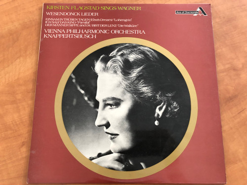 Kirsten Flagstad Sings Wagner - Wesendonk Lieder / Einsam In Traüben Tagen (Elsa's Dream) - ''Lohengrin''; Ich Sah' Das Kind - ''Parsifal''; Der Manner Sippe And Du Bist Der Lenz - ''Die Walkure'' / Ace Of Diamonds LP Stereo 1969 / SDD 212