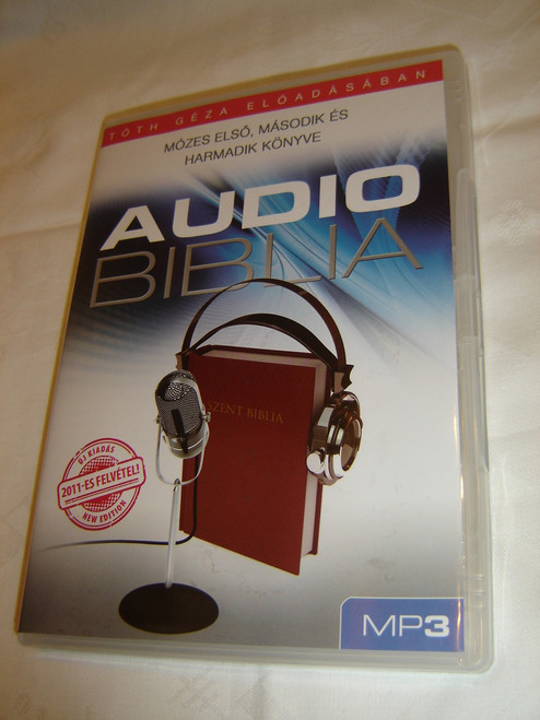 Audio Biblia Tóth Géza Eloadásában MP3 / Hungarian Audio Bible on MP3 CD / Mózes Elso, Második és Harmadik Könyve