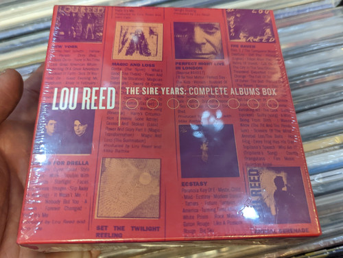 Lou Reed - The Sire years: Complete Albums Box / New York, Songs for drella, Perfect night live in London, The Raven, Ecstasy / Rhino Entertainment Company 2015 / 8 Audio CD BOX (081227951986)