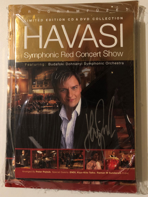 Havasi Balázs: Symphonic Red Concert Show LIMITED EDITION CD & DVD / The Fastest Pianist of the World / Dedikalt / Signed by Havasi / with Programfuzet (HavasiDedikalt)