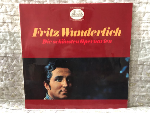 Fritz Wunderlich – Die Schönsten Opernarien / Heliodor 2x LP, Stereo / 29 863-8