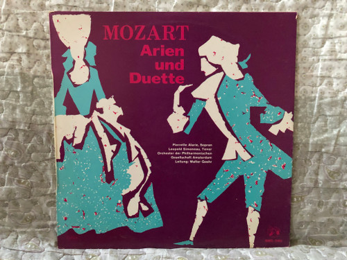 Mozart: Airs und Duette - Pierrette Alarie (sopran), Leopold Simoneau (tenor), Orchester Der Philharmonischen Gesellschaft Amsterdam, Leitung: Walter Goehr / Musical Masterpiece Society LP / MMS-2183 