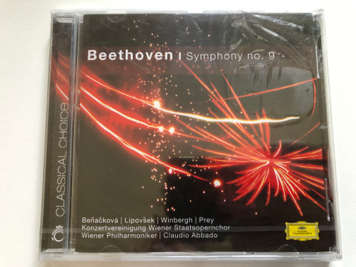 Beethoven: Symphony No. 9 - Beňačková, Lipovšek, Winbergh, Prey, Konzertvereinigung Wiener Staatsopernchor, Wiener Philharmoniker, Claudio Abbado / Deutsche Grammophon Audio CD 2008 / 00289 477 7513