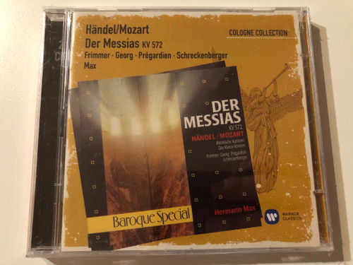 Handel, Mozart - Der Messias KV 572 - Frimmer, Georg, Pregardien, Schreckenberger, Max / Warner Classics Audio CD Stereo / 5054196055523 