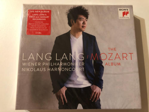 Lang Lang: The Mozart Album - Wiener Philharmoniker, Nikolaus Harnoncourt / Lang Lang's First All-Mozart Recording. Featuring: Two Of Mozart's Greatest Piano Concertos Plus A Selection Of Favourite Solo Pieces / Sony Classical 2x Audio CD 2014 / 88843082522
