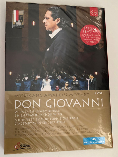 Mozart: Don Giovanni / Salzburger Festspiele 2014 / Wiener Philarmoniker / Philarmonia Chor Wien / Conducted by Christoph Eschenbach / Staged by Swen-Erik Bechtolf / DVD (880242727381)