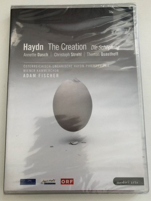 Haydn: The Creation / Austro-Hungarian Haydn Philharmonic / Adam Fischer / Wiener Kammerchor by Michael Grohotolsky / Annette Dasch soprano | Christoph Strehl tenor | Thomas Quasthoff bass-baritone / DVD (880242574688)