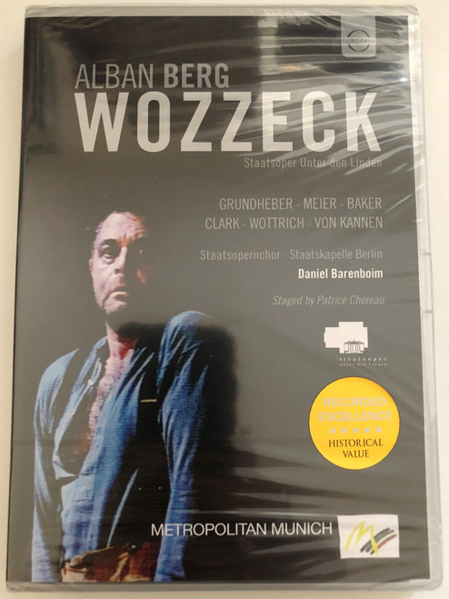 Alban Berg Wozzeck  Bonus Alban Berg Wozzeck  Staatsopernchor  Ernst Stoy Chorus Master  Staatskapelle Berlin  Filmed live at Deutsche Staatsoper Berlin, April 1994  DVD (880242667588)