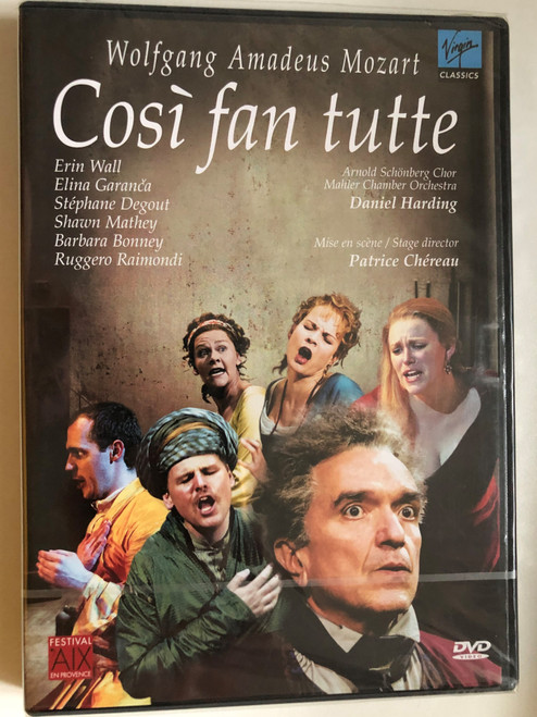 Mozart Così fan Tutte  Cast Wall, Garanca, Bonney, Degout, Mathey, Raimondi, Harding  DVD Video (094634471695)