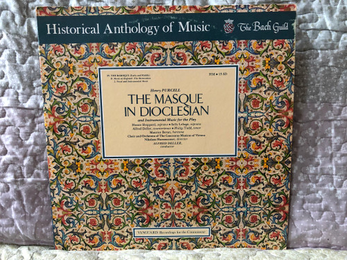 Henry Purcell: The Masque In Dioclesian and Instrumental Music for the Play - Honor Sheppard (soprano), Sally LeSage (soprano), Alfred Deller (countertenor), Philip Todd (tenor), Maurice Bevan (baritone) / The Bach Guild LP Stereo / HM-13 SD