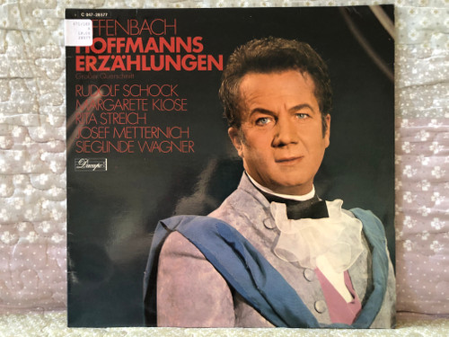 Offenbach: Hoffmanns Erzählungen (Großer Querschnitt) - Rudolf Schock, Margarete Klose, Rita Streich, Josef Metternich, Sieglinde Wagner / Dacapo LP / 1 C 047-28 577 L