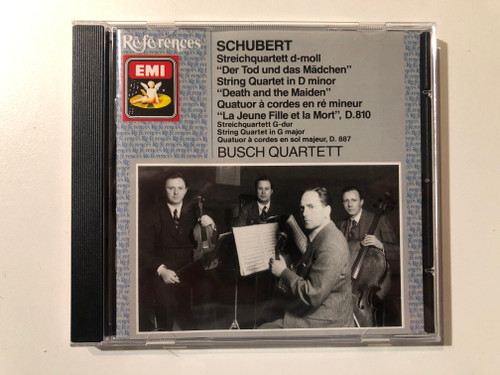Schubert - String Quartet in D minor "Death and the Maiden", D. 810; String Quartet in G major, D. 887 - Busch Quartett / EMI Audio CD 1988 Mono / CDH 7 69795 2