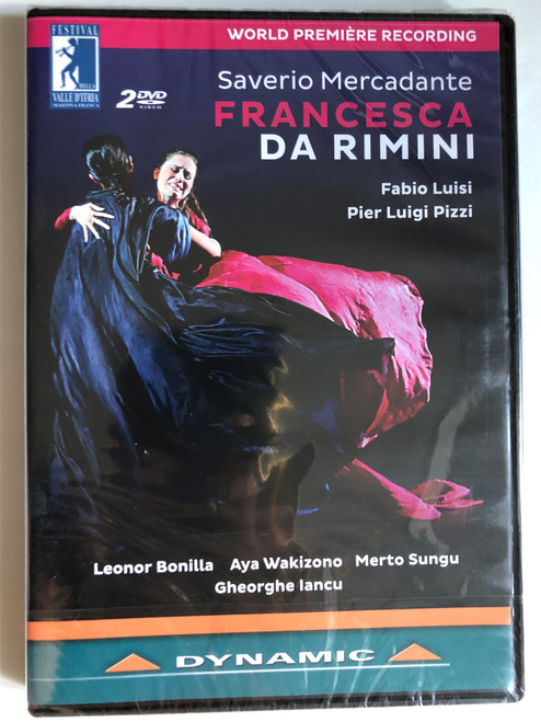 Mercadante: Francesca da Rimini 2 DVD Set / Drama for music in two Acts / Libretto by FELICE ROMANI / International Orchestra of Italy Conductor: Fabio Luisi / Chorus of the Transylvania State / Chorus Master: Cornel Groza / DVD (8007144377533)