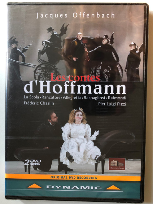 Les Contes D'hoffmann 2 DVD Set / Fantastic work in a prologue, three acts and an epilogue Libretto by Jules Barbier / MARCHE PHILHARMONIC ORCHESTRA LYRIC CHOIR MARCHE "V. BELLINI" Conductor: Frédéric Chaslin / Choir master: Carlo Morganti / DVD (8007144334703) 