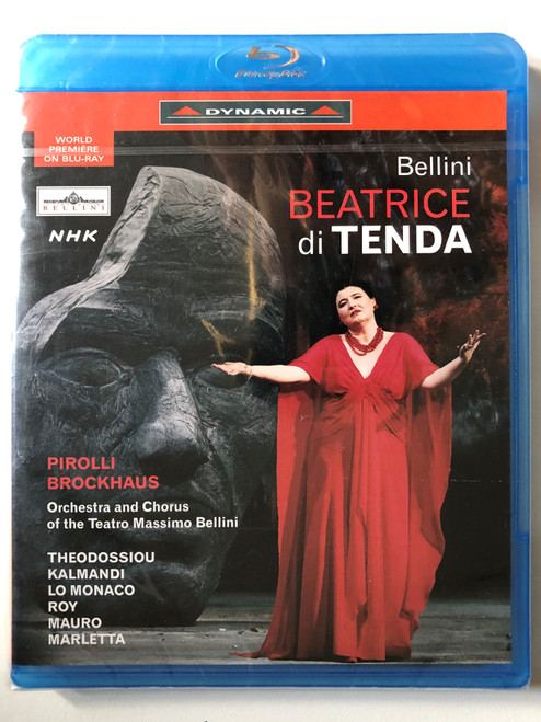Beatrice Di Tenda / Tragedia Lirica in two acts Libretto by Felice Romani / ORCHESTRA, CHORUS AND TECHNICAL STAFF OF THE MASSIMO BELLINI THEATRE / CONDUCTOR ANTONIO PIROLLI / CHORUS MASTER TIZIANA CARLINI / Blu-ray disc (8007144556754)