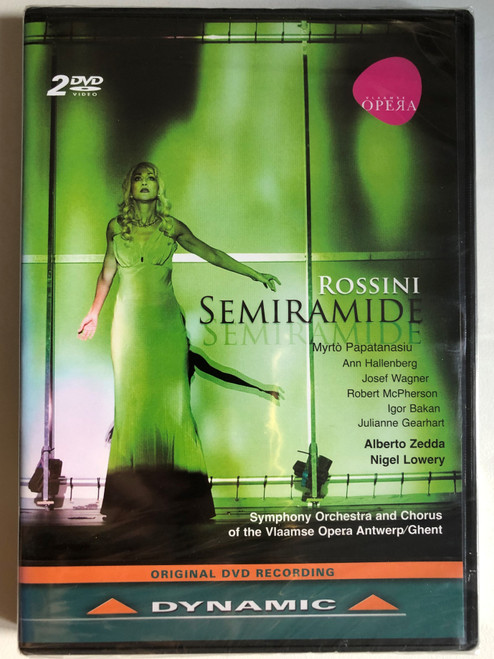 ROSSINI: Semiramide (SEMIRAMIS) 2 DVD Set / Tragic melodrama in two acts Libretto by GAETANO ROSSI / SYMPHONY ORCHESTRA AND CHORUS OF THE VLAAMSE OPERA ANTWERP/GHENT / Conductor ALBERTO ZEDDA Chorus Master YANNIS POUSPOURIKAS / DVD (8007144336745)