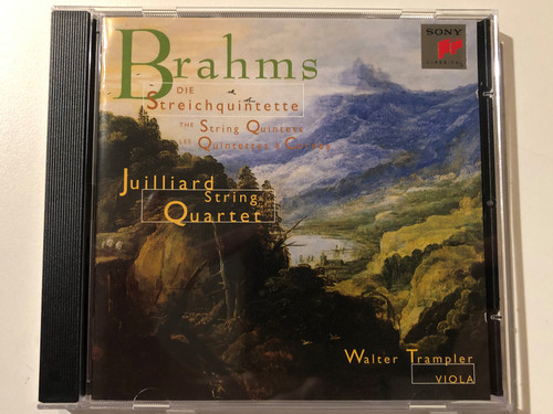 Brahms: Die Streichquintette = The String Quintets - Juilliard String Quartet, Walter Trampler (viola) / Sony Classical Audio CD 1996 / SK 68476