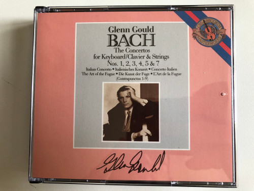 Glenn Gould: Bach - The Concertos For Keyboard/Clavier & Strings Nos. 1, 2, 3, 4, 5, & 7; Italian Concerto; The Art Of The Fugue (Contrapunctus 1-9) / CBS Masterworks 2x Audio CD 1987 / M2K 42270