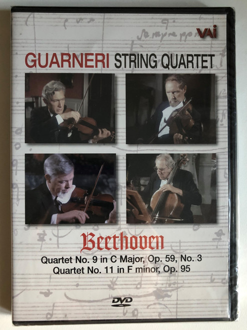 Beethoven Quartets Nos. 11 & 9 / Guarneri String Quartet / Introduced by Hal Linden / Jason Starr, producer-director / Jerry Bruck, audio director / Alison Landes, Jason Starr, executive producers / Video Artists International, Inc. / DVD (089948433996)