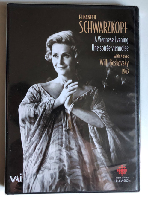 Elisabeth Schwarzkopf - A Viennese Evening with Willi Boskovsky / Elisabeth Schwarzkopf, soprano Willi Boskovsky, conductor-chef d'orchestre / Radio-Canada Orchestra / Telecast of October 31, 1963 / VIDEO ARTISTS INTERNATIONAL, INC. / DVD (089948439097)
