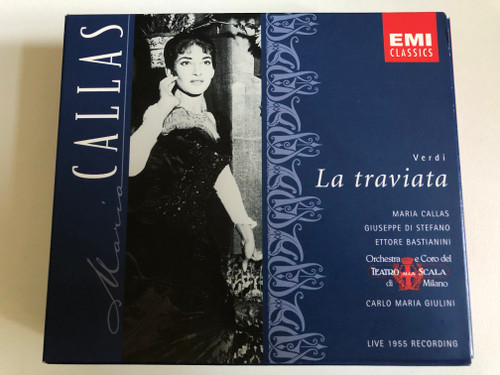 Verdi: La Traviata [Live 1955 Recording] - Maria Callas, Giuseppe di Stefano, Ettore Bastianini, Orchestra E Coro Del Teatro Alla Scala, Carlo Maria Giulini / EMI Classics 2x Audio CD, Box Set, Mono 1997 / 7243 5 66450 2 8