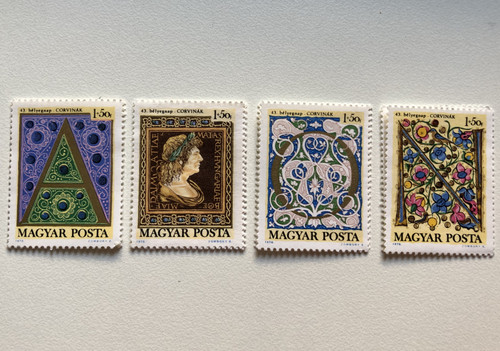 MAGYAR POSTA - CORVINÁK HUNGARIAN POST Stamps Set 4 (stampshun004)
