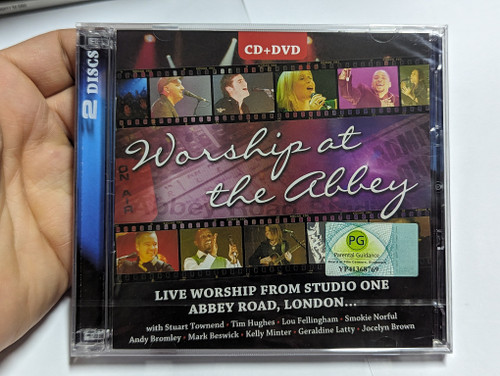 Worship at the Abbey - Live Worship From Studio One Abbey Road, London... with Stuart Townend, Tim Hughes, Lou Fellingham, Smokie Norful, Andy Bromley, Mark Beswick, Kelly Minter, Geraldine Latty / Kingsway Audio CD + DVD 2010 / KMCD3089 