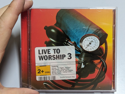 Live To Worship 3 - Featuring: Hillsong, Tim Hughes, Delirious?, Matt Redman, Hillsong United, Leeland, Vineyard Uk, Ben Cantelon, Michael W Smith, Casting Crowns, Plus Many More... / Fierce! 2x Audio CD 2007 / FIERCD35 