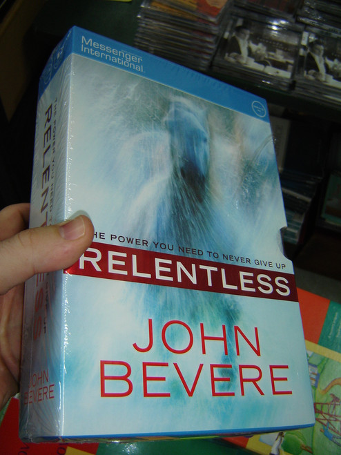 Relentless - Hardcover Book with 6 Audio CDs / The Power You Need To Never Give Up / John Bevere / 2011