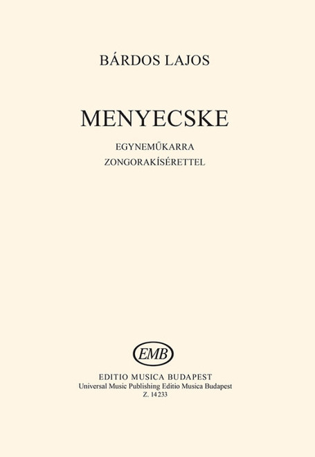 Bárdos Lajos Menyecske  sheet music (9790080142332)
