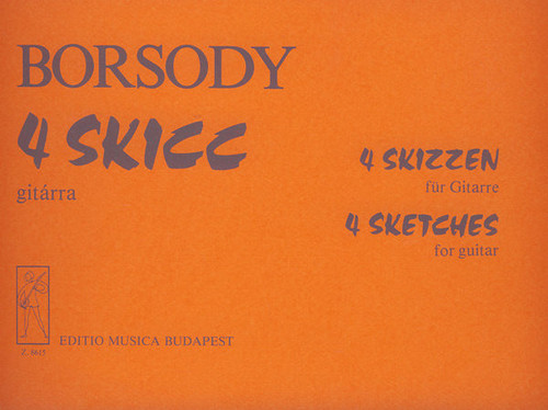 Borsody László Four Scetches  Universal Music Publishing Editio Musica Budapest  sheet music