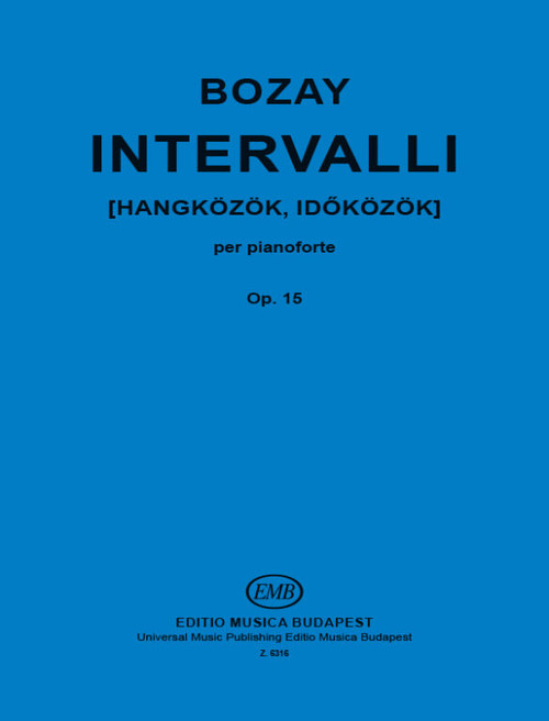 Bozay Attila Intervalli Op. 15  sheet music (9790080063163)