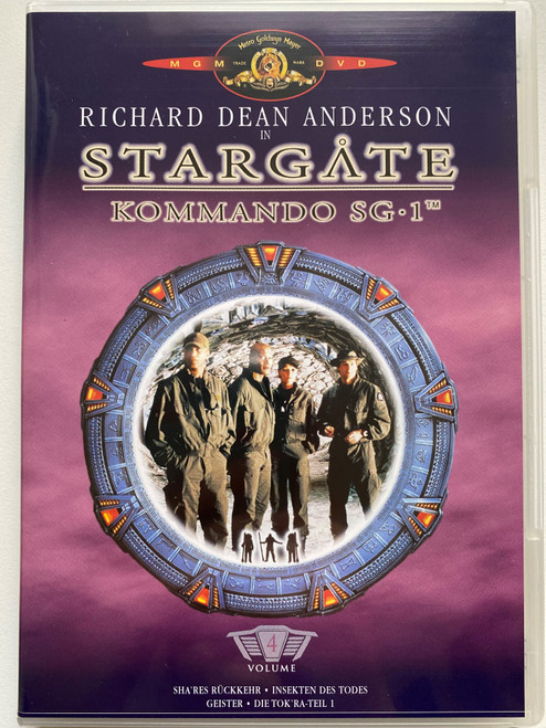 RICHARD DEAN ANDERSON IN STARGATE / KOMMANDO SG-1 / VOLUME 4 / SHARES RÜCKKEHR, INSEKTEN DES TODES, GEISTER, DIE TOK'RA-TEIL 1 / DVD Video (4010232004161)