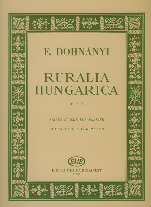 Dohnányi Ernő Ruralia Hungarica Op. 32a  sheet music (9790080026533)